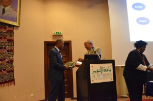 Mr. Anderson (Afternoon Keynote Speaker) and President  Driss Ouaouicha